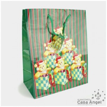 BOLSA DE REGALO NAVIDAD 27cm SET DE 6 UNIDADES