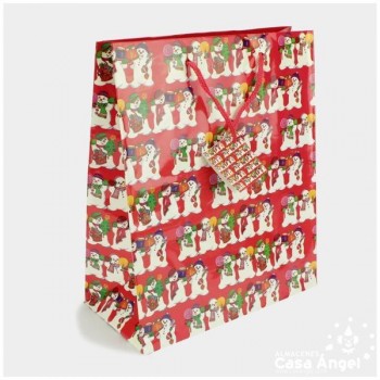 BOLSA DE REGALO NAVIDAD 27cm SET DE 6 UNIDADES