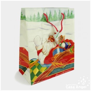 BOLSA DE REGALO NAVIDAD 27cm SET DE 6 UNIDADES