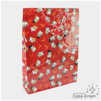 BOLSA DE REGALO NAVIDAD 45cm SET DE 6 UNIDADES
