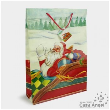 BOLSA DE REGALO NAVIDAD 45cm SET DE 6 UNIDADES