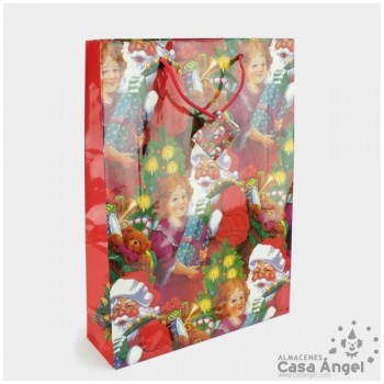 BOLSA DE REGALO NAVIDAD 45cm SET DE 6 UNIDADES