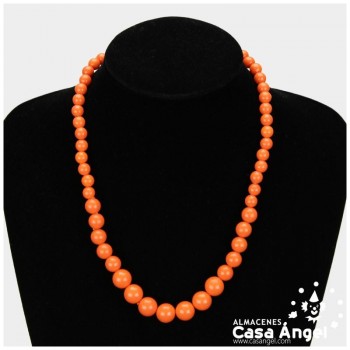 COLLAR FLAMENCA DE BOLAS INFANTIL 23cm
