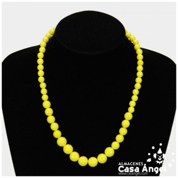 COLLAR FLAMENCA DE BOLAS INFANTIL 23cm