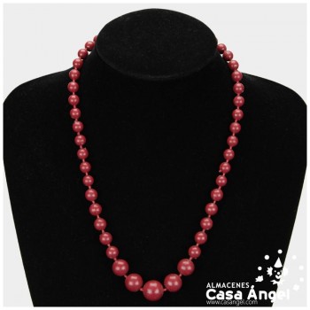 COLLAR FLAMENCA DE BOLAS INFANTIL 23cm