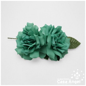 FLOR FLAMENCA DOS ROSAS JARACANDA 18cm