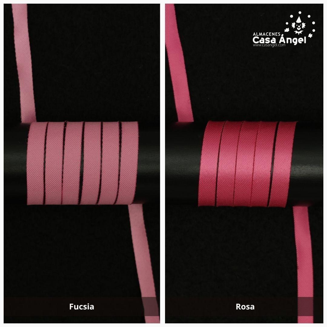 CINTA DE RASO LISA ROSA Y FUCSIA 0,65cm