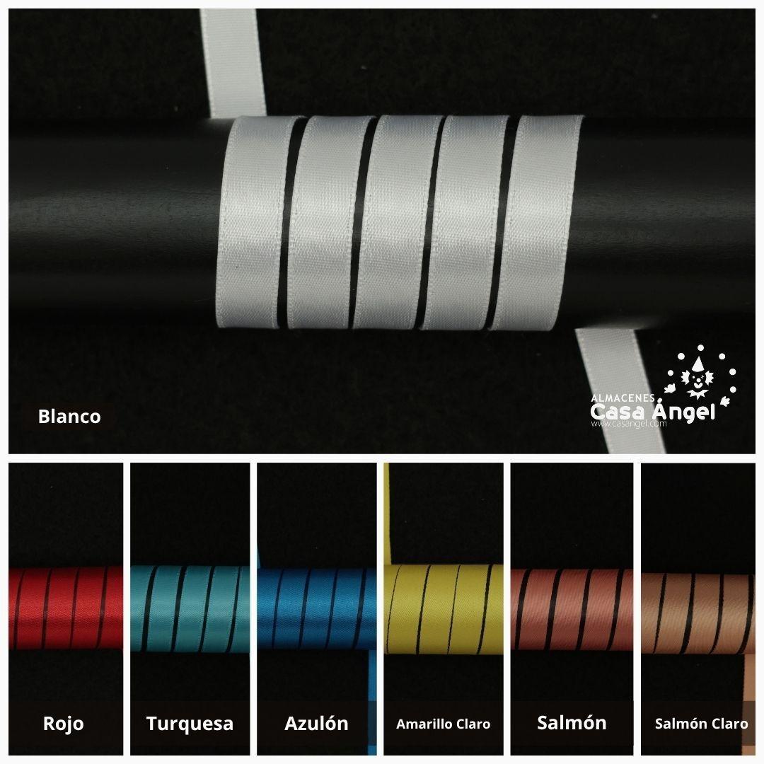 CINTA DE RASO LISA EN VARIOS COLORES 10mm