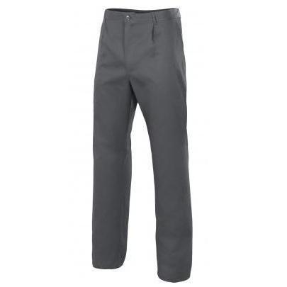 PANTALÓN TRABAJO PINZAS Y GOMA GRIS