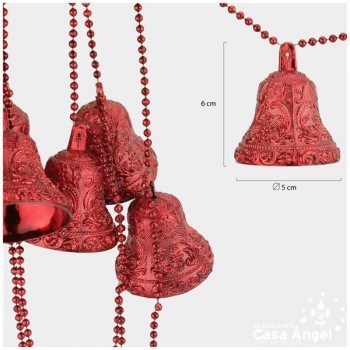 GUIRNALDA PLÁSTICA CON CAMPANAS