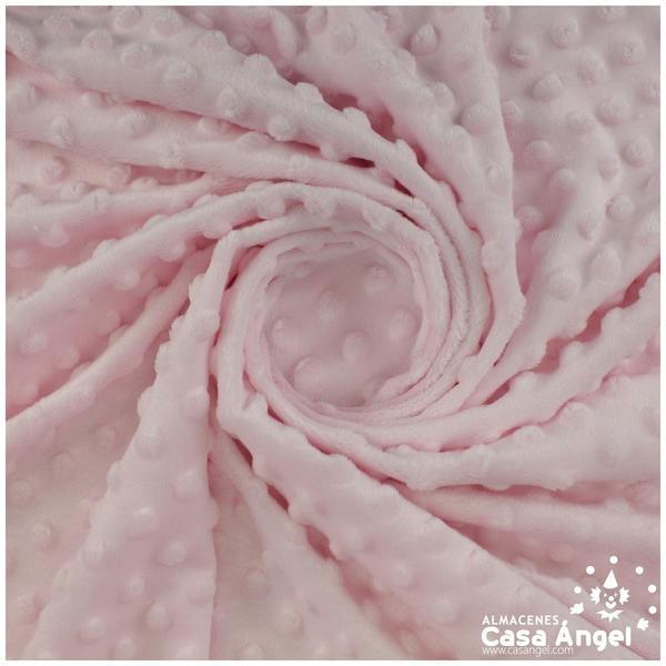 TELA CORALINA ROSA CON TOPO EN RELIEVE SERIE BUBBLE 147cm