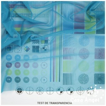 TUL ELÁSTICO TURQUESA DELUXE SERIE TAVOLARA 150cm