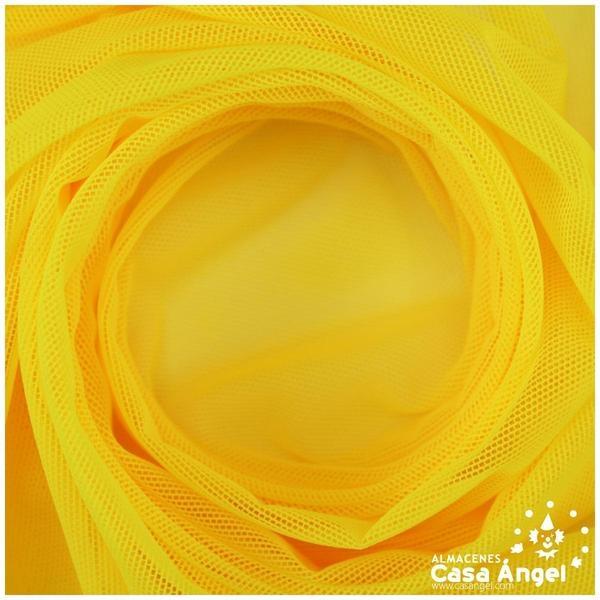 TUL ELÁSTICO AMARILLO DELUXE SERIE TAVOLARA 150cm
