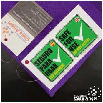 TUL MORADO FIRME CON CHISPAS DE PURPURINA SERIE SENKO 150cm