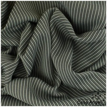TELA SARGA DE RAYAS SERIE CHESTER GRIS 150cm