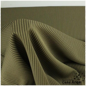 TELA SARGA DE RAYAS SERIE CHESTER MARRÓN 150cm