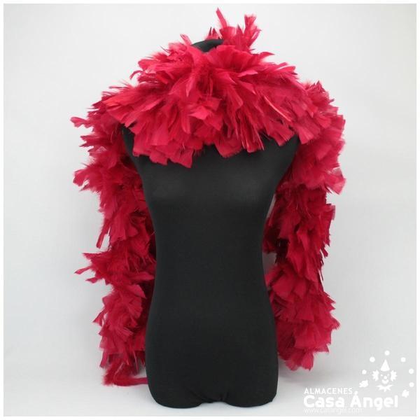 BOA DE PLUMAS DE PAVO EXTRA 120gr - ROJO
