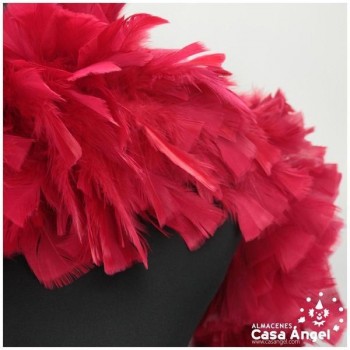 BOA DE PLUMAS DE PAVO EXTRA 120gr - ROJO