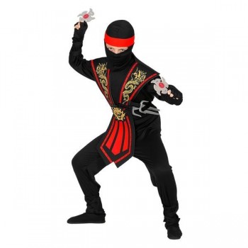 DISFRAZ DE GUERRERO NINJA ROJO INFANTIL