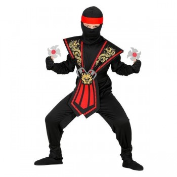 DISFRAZ DE GUERRERO NINJA ROJO INFANTIL