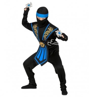 DISFRAZ DE GUERRERO NINJA AZUL INFANTIL