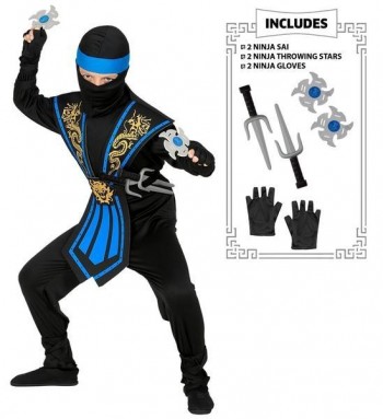 DISFRAZ DE GUERRERO NINJA AZUL INFANTIL
