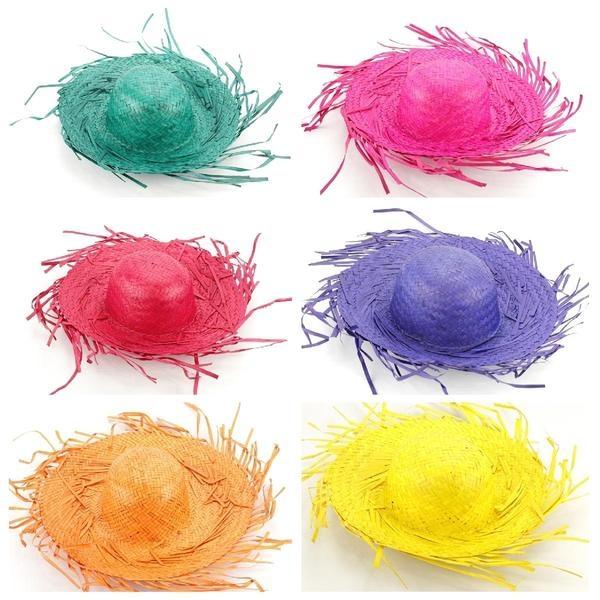 SOMBRERO PAJA PAMPA COLORES