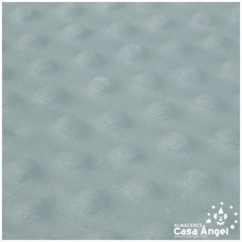 TELA CORALINA CELESTE CON TOPO EN RELIEVE SERIE BUBBLE 147cm