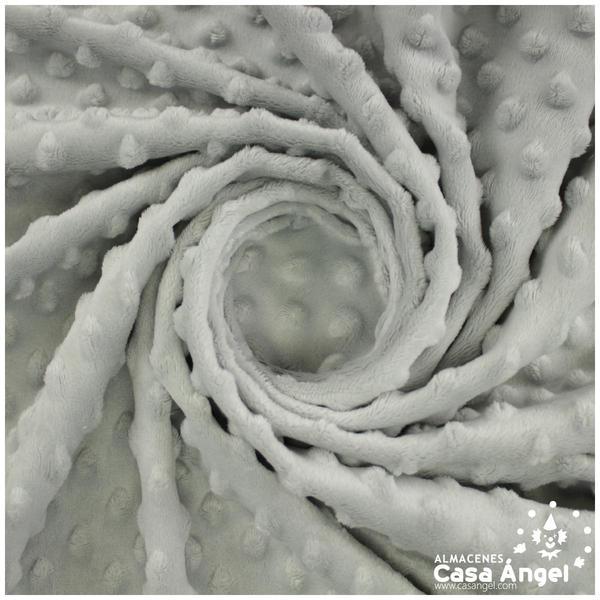 TELA CORALINA GRIS CON TOPO EN RELIEVE SERIE BUBBLE 147cm