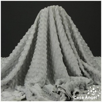 TELA CORALINA GRIS CON TOPO EN RELIEVE SERIE BUBBLE 147cm
