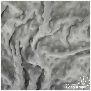 TELA CORALINA GRIS CON TOPO EN RELIEVE SERIE BUBBLE 147cm