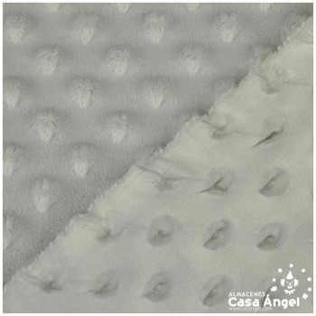 TELA CORALINA GRIS CON TOPO EN RELIEVE SERIE BUBBLE 147cm