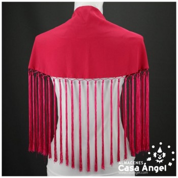 MANTONCILLO FUCSIA LISO CON CALADO ANUDADO ADULTO