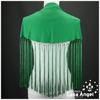 MANTONCILLO VERDE LISO CON CALADO ANUDADO ADULTO