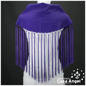 MANTONCILLO MORADO LISO CON CALADO ANUDADO ADULTO
