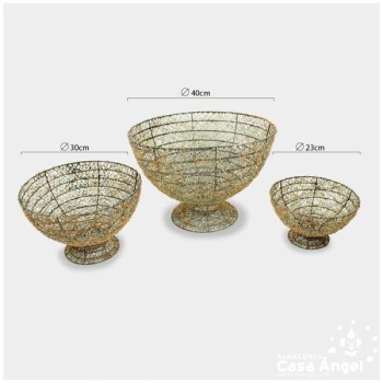 JUEGO 3 COPONES CRISTALIZADOS