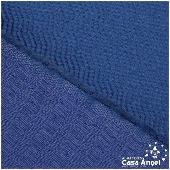 JACQUARD TRAMADO ZIGZAG AZUL SERIE BERTA 280cm