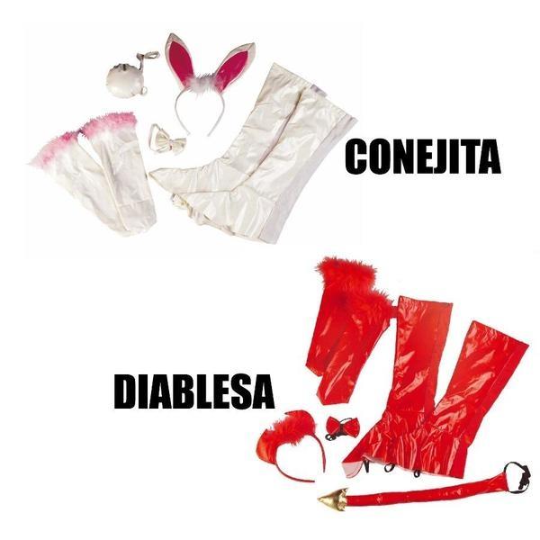 SET CUERO DIABLESA CONEJITA