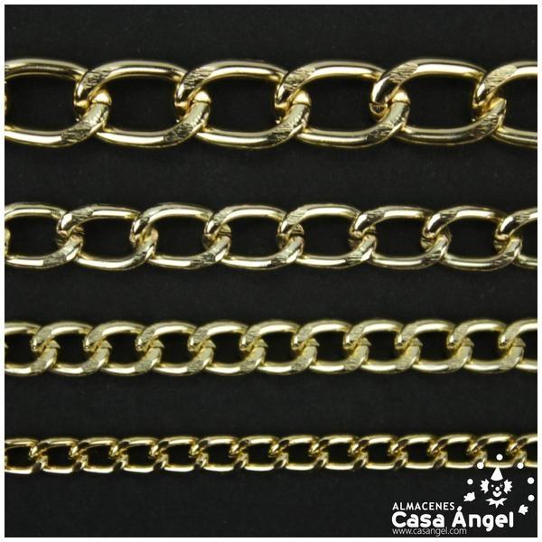 CADENA DE ALUMINIO CON ESLABÓN CRUZADO FACETADO
