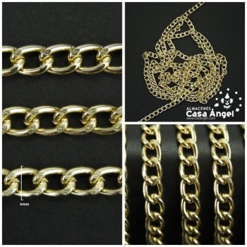 CADENA DE ALUMINIO CON ESLABÓN CRUZADO FACETADO