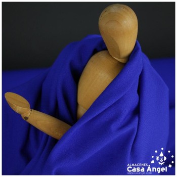 TEJIDO DE PUNTO AZUL ELÁSTICO SERIE PUNKY 160cm