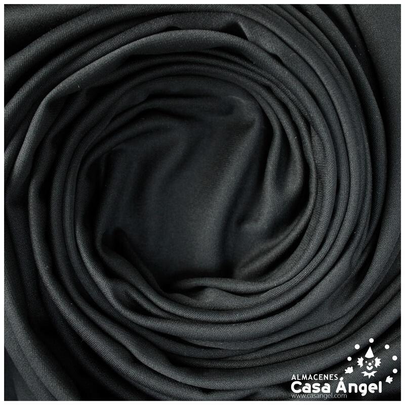 TEJIDO DE PUNTO NEGRO ELÁSTICO SERIE PUNKY 160cm