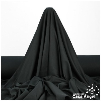 TEJIDO DE PUNTO NEGRO ELÁSTICO SERIE PUNKY 160cm