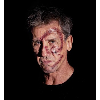 JUEGO DE 10 TATUAJES ADHESIVOS DE HERIDAS Y SUTURAS HALLOWEEN
