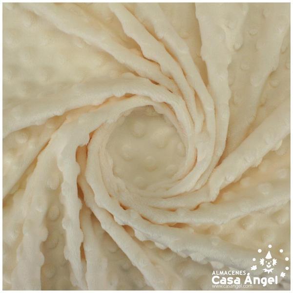 TELA CORALINA CRUDO CON TOPO EN RELIEVE SERIE BUBBLE 147cm