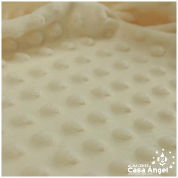 TELA CORALINA CRUDO CON TOPO EN RELIEVE SERIE BUBBLE 147cm