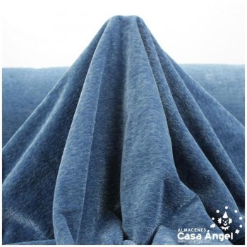 CHENILLA LISA DOBLE CARA AZUL ACERO 280cm