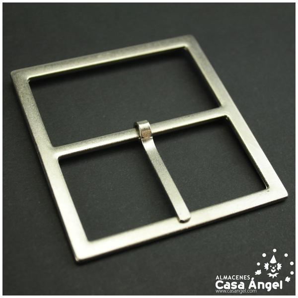 HEBILLA METÁLICA CUADRADA DORADA 69x51mm