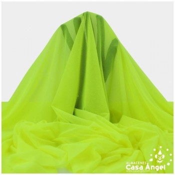 TUL ELÁSTICO AMARILLO FLÚOR LISO 150cm