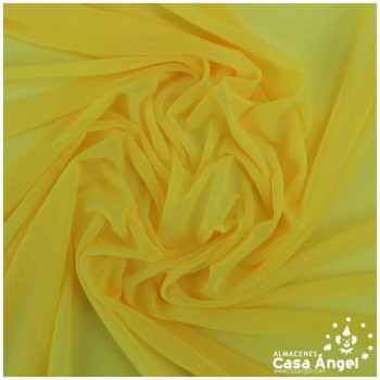 TUL ELÁSTICO AMARILLO LISO 150cm